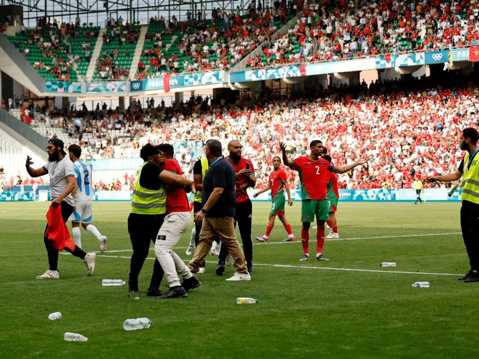 People questioned the US after Copa but no one is asking if France can host large sporting events after the pitch invasion yesterday