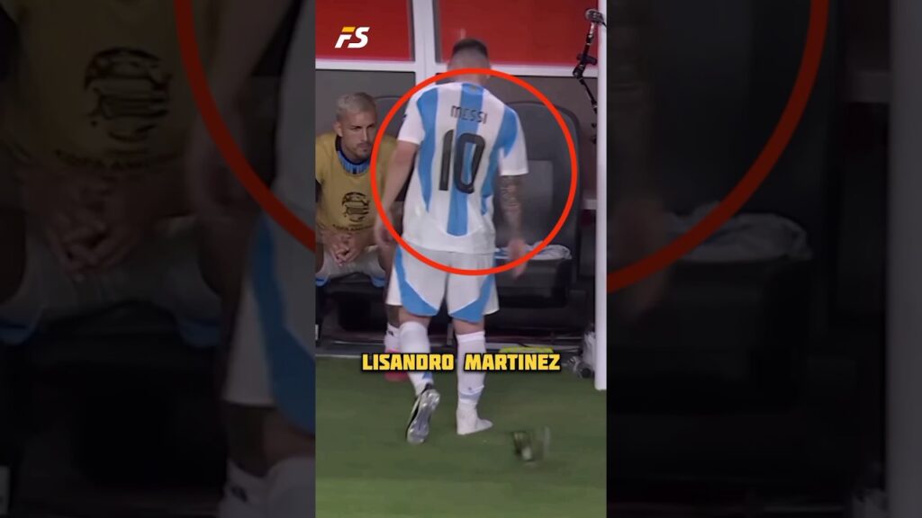 This is What Happened  between Messi and lisandro Martinez? 🤔 #shorts