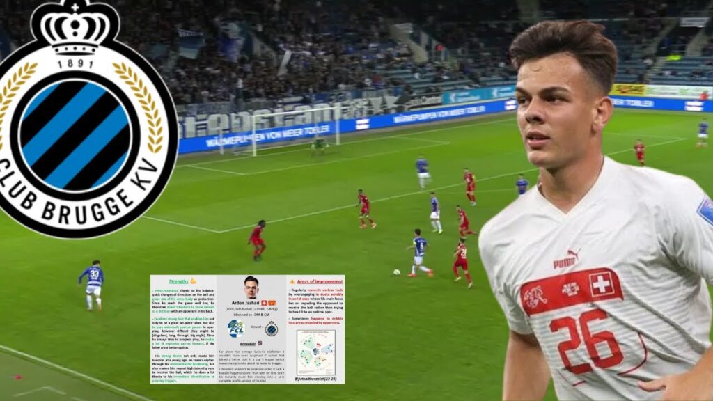 This is HOW my Video Scouting-Reports LOOK LIKE: Ardon Jashari, FC Luzern 23-24 (now at Club Brugge)