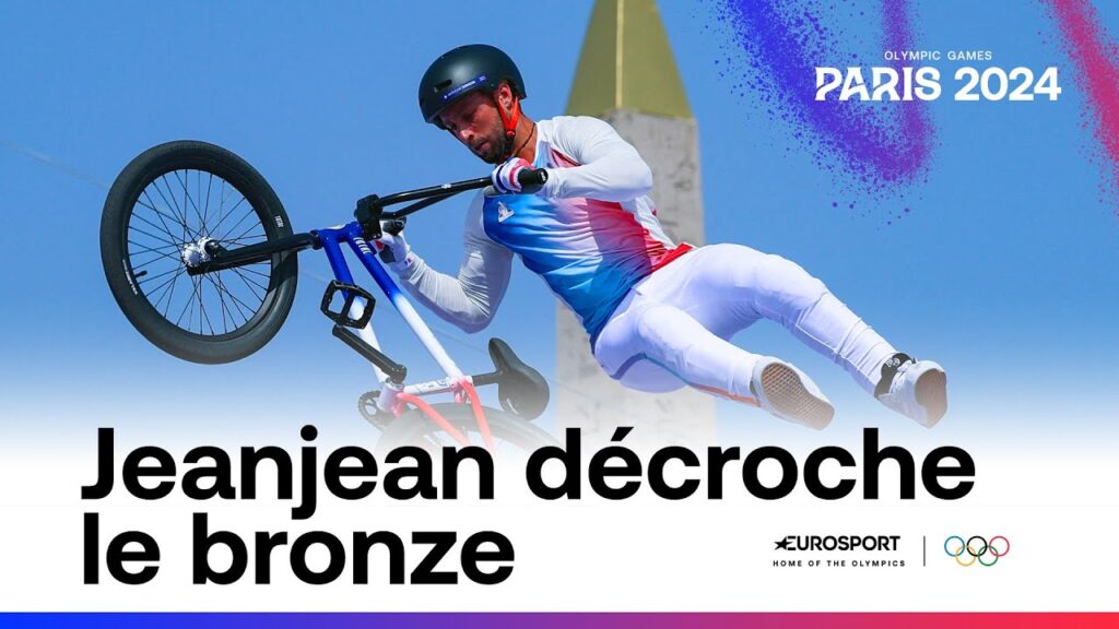 JO PARIS 2024 - Un run époustouflant mais seulement le bronze pour Anthony Jeanjean en BMX freestyle