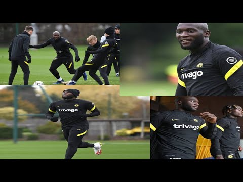Romelu Lukaku back to Chelsea training at Cobham after delay in sale