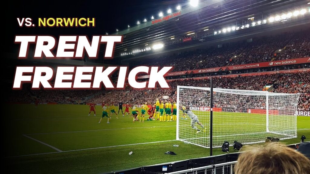 Trent Alexander Arnold curling freekick vs. Norwich in the EPL