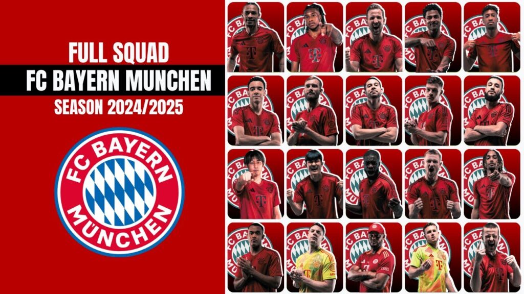 FC Bayern Munich Full Squad Season 2024/2025 I Bundes Liga 24/25 I Munchen Squad