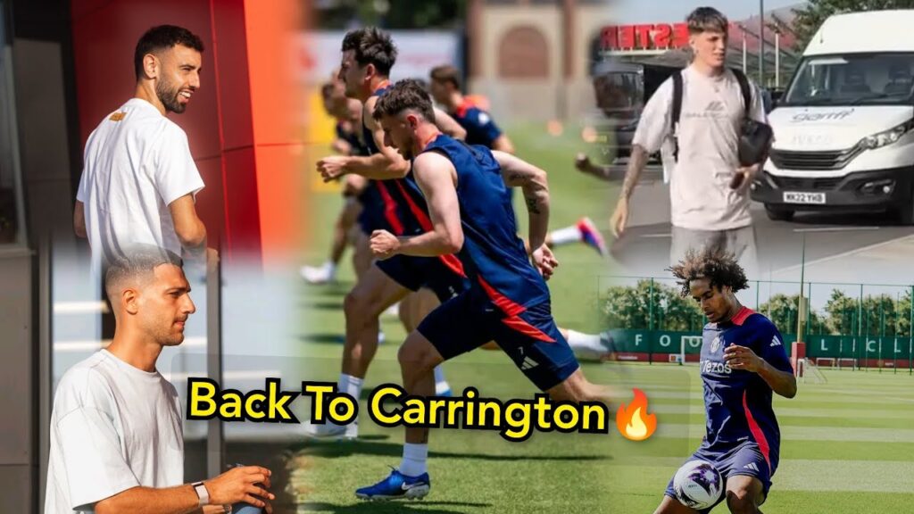 🔥BACK at Carrington Training Center | Bruno, Dalot, Garnacho, Zirkzee TRAIN at Man United Carrington