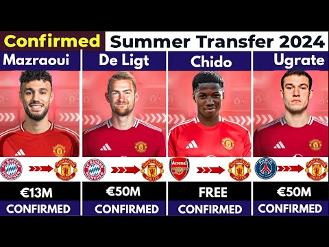 🔥 MANCHESTER UNITED ON FIRE! 🚨 All Confirmed Summer 2024 Transfers: Chido, De Ligt, Ugarte & More! 🤯