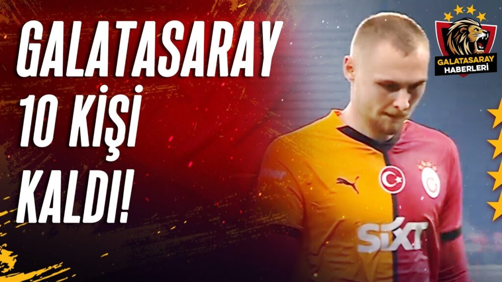 Galatasaray'da Victor Nelsson, 87. Dakikada Kırmızı Kart Gördü | Galatasaray - Beşiktaş | Süper Kupa