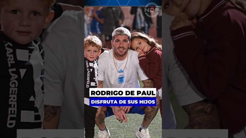 Rodrigo De Paul disfrutando de sus hijos en sus vacaciones en Argentina 😍
