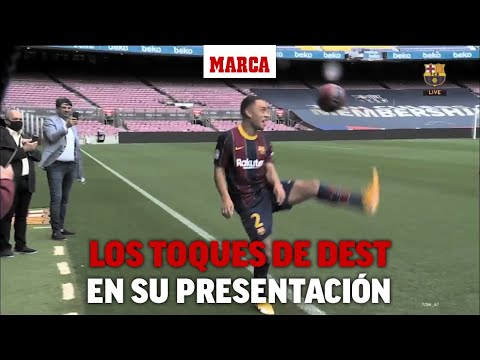 Los toques de Dest 'a lo Pato Sosa' en su presentación... para terminar con una genialidad I MARCA