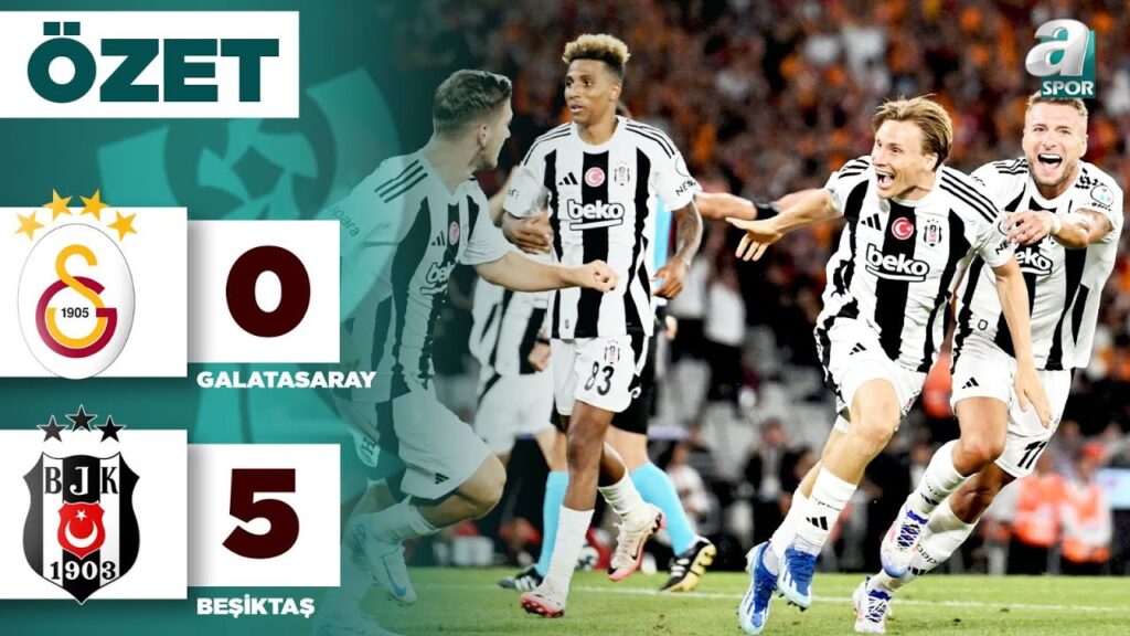 Galatasaray 0- 5 Beşiktaş MAÇ ÖZETİ | Süper Kupa 2024 | 03.08.2024