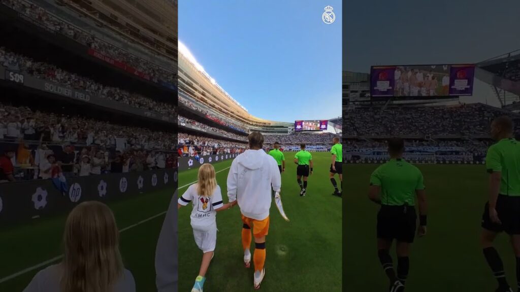 👀 POV: You're Courtois and you're walking out pre-match! #RealMadridOnTour #football #RealMadrid
