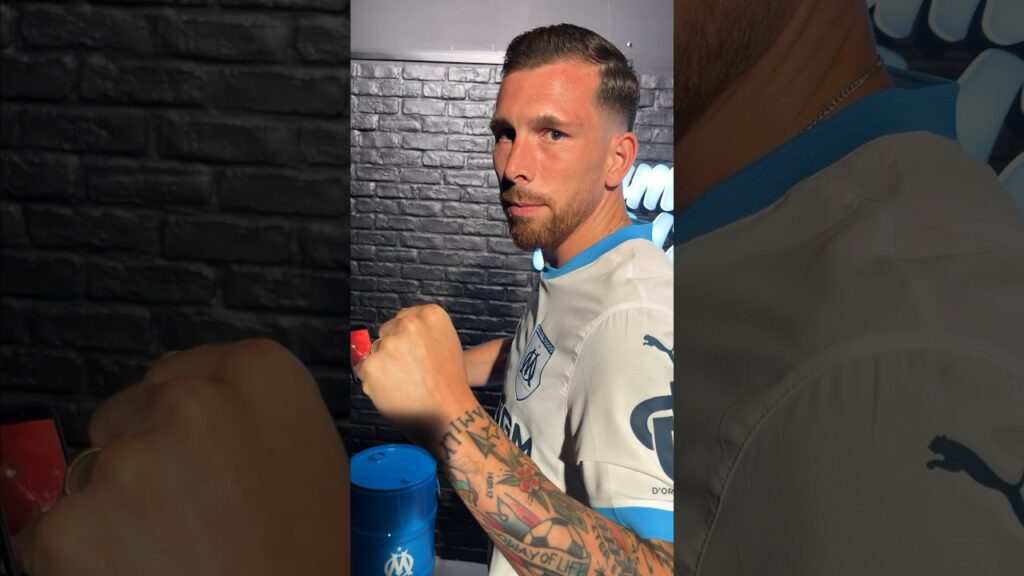 Bienvenue Pierre-Emile Hojbjerg 💪 #football #marseille #teamom #om #mercato #shorts #message
