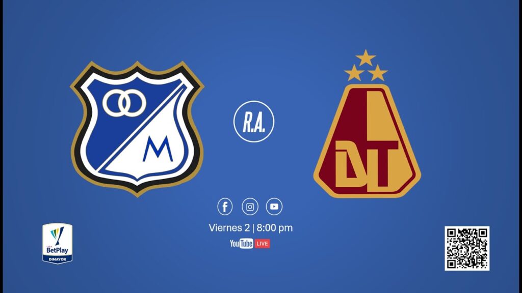 MILLONARIOS vs C.D. TOLIMA | LIGA BETPLAY 2 2024 | 02-08-2024 | 8:00 PM | REVOLUCIÓN AZUL