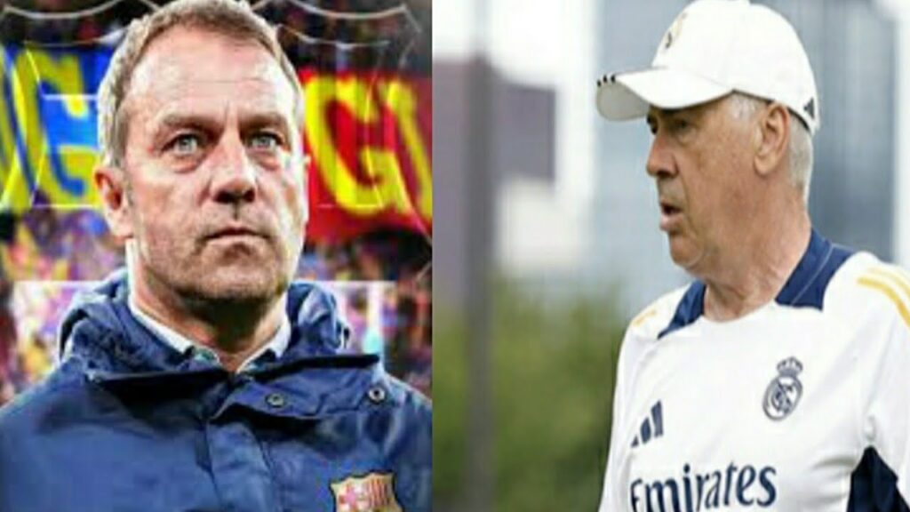 HANSI FLICK vs ANCELOTTI | RÉAL MADRID vs BARÇA PREMIER CLASICO DE LA SAISON #realmadridfcbarcelone