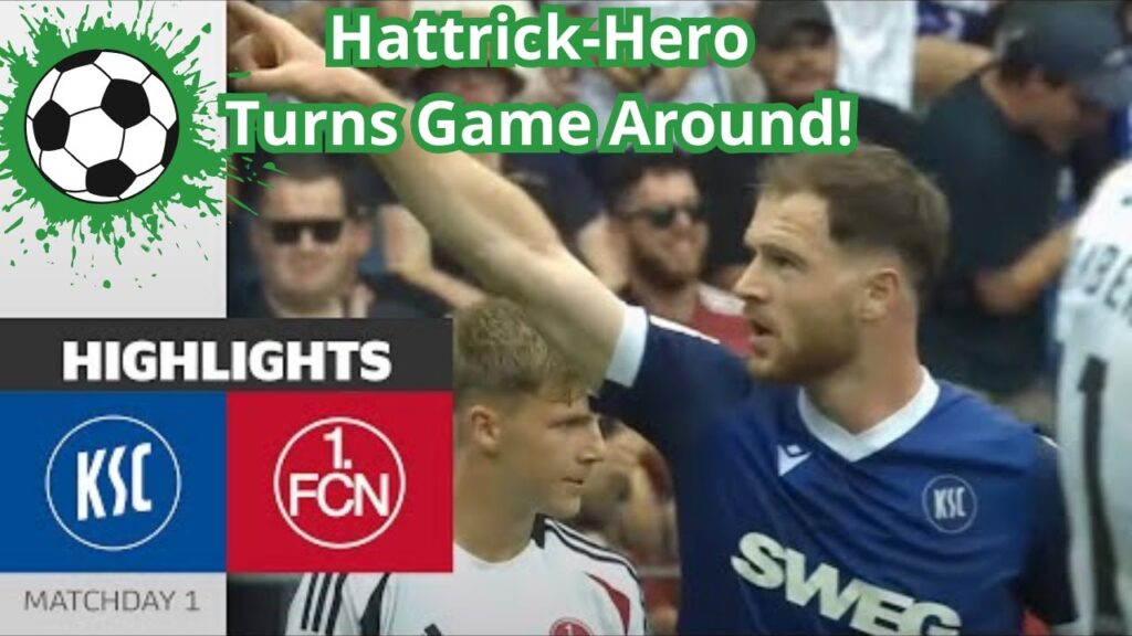 Hattrick Hero Turns Game Around!  Karlsruhe   1  FC Nürnberg 3 2  Highlights  Bundesliga
