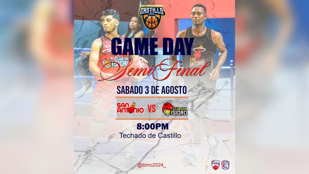 Torneo de Baloncesto Municipal de Castillo 2024 - San Antonio vs San Isidro (Juego #1 Semi Final)