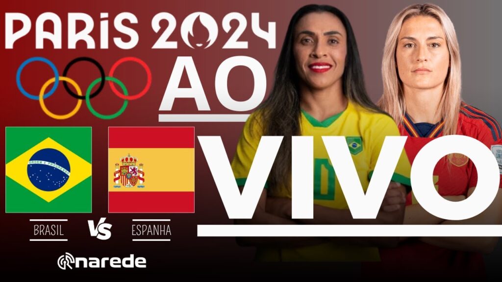 BRASIL X ESPANHA AO VIVO -  OLIMPÍADAS 2024 | SEMIFINAL