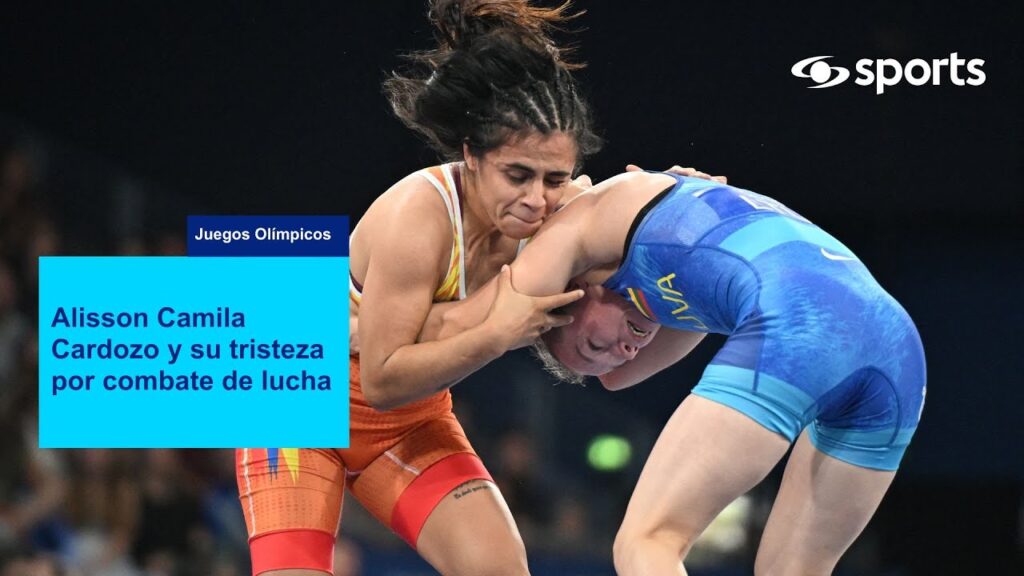 Alisson Camila Cardozo con desazón por combate de lucha - Juegos Olímpicos de París 2024