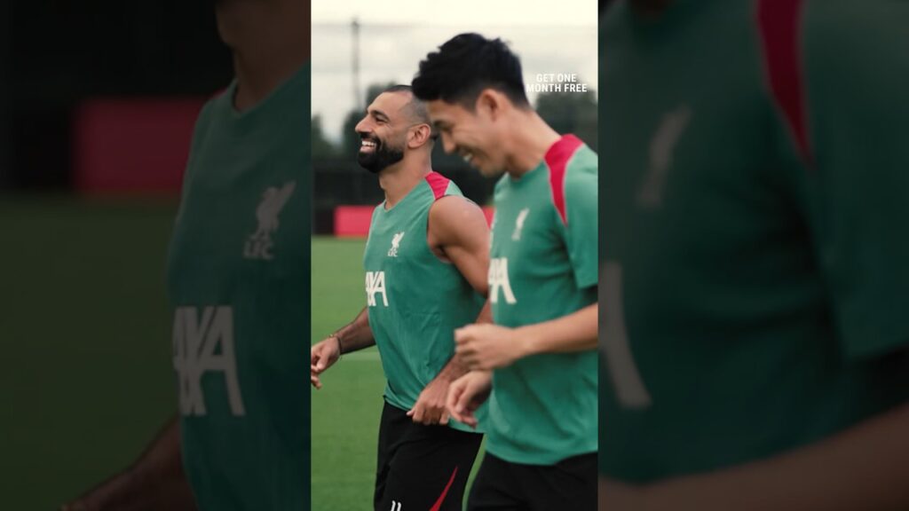Salah and Endo in pre-season training 💪