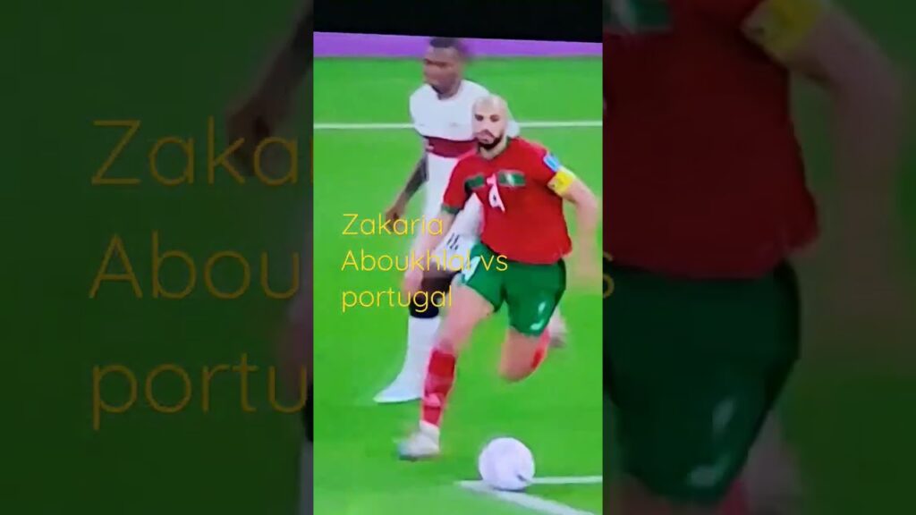 Zakaria Aboukhlal vs portugal