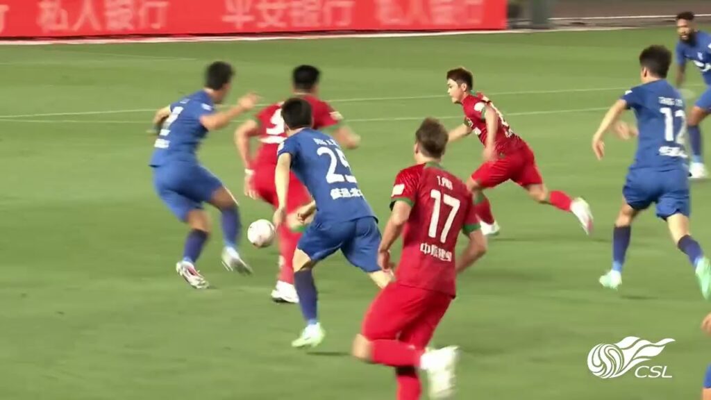 Abdul-Aziz Yakubu scores 90th-minute leveler for Wuhan Three Towns｜Huang Zichang｜CSL｜中超｜河南队1-1武汉三镇