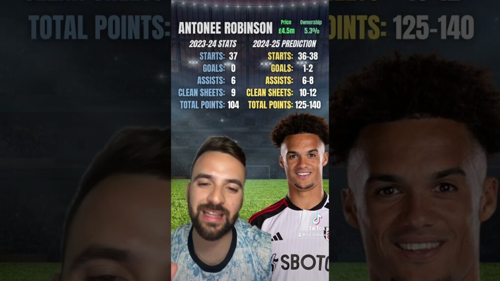 The next #FPL value pick for me is Antonee Robinson!#premierleague  #fantasypremierleague