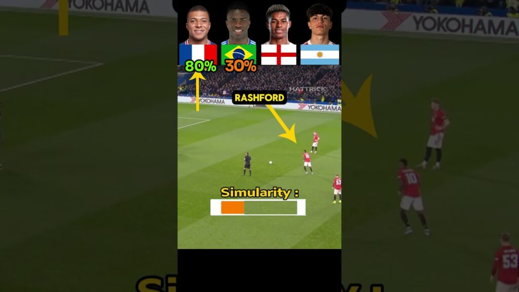 Mbappe VS Vini VS Rashford VS Garnacho 😮 | Who Copies Their Idol Better? 🤔