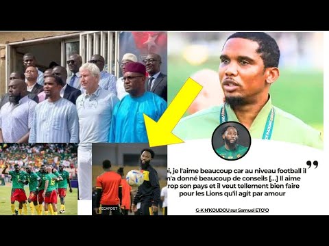 NKOUDOU TACLE ETO'O dans 1 INTERVIEW - MATCH DES LIONS AVEC MARC BRYS EN SEPTEMBRE - ONDOA