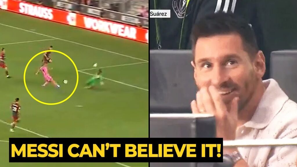 MESSI shocking reaction to Jordi Alba HAT-TRICK assist for Suarez chip goal against Toronto