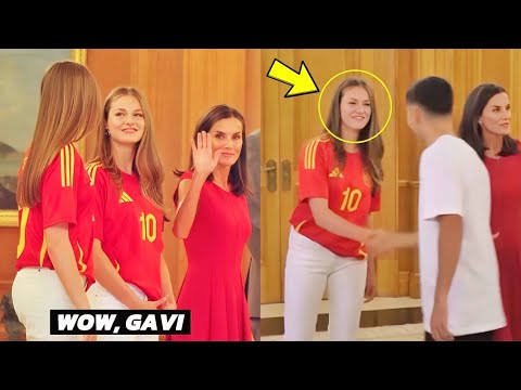 Princess Leonor’s Heartwarming Reaction to Meeting Gavi for the First Time!😍🔥
