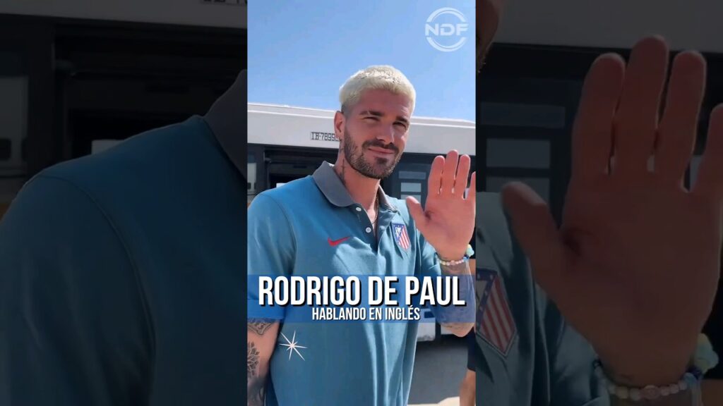 Rodrigo De Paul intentado hablar en inglés comete un error 😂