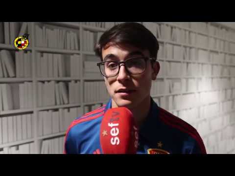 Eric García analiza el partido jugado ante Serbia