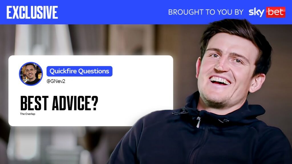 Harry Maguire's 10 Questions with Gary Neville | Overlap Xtra