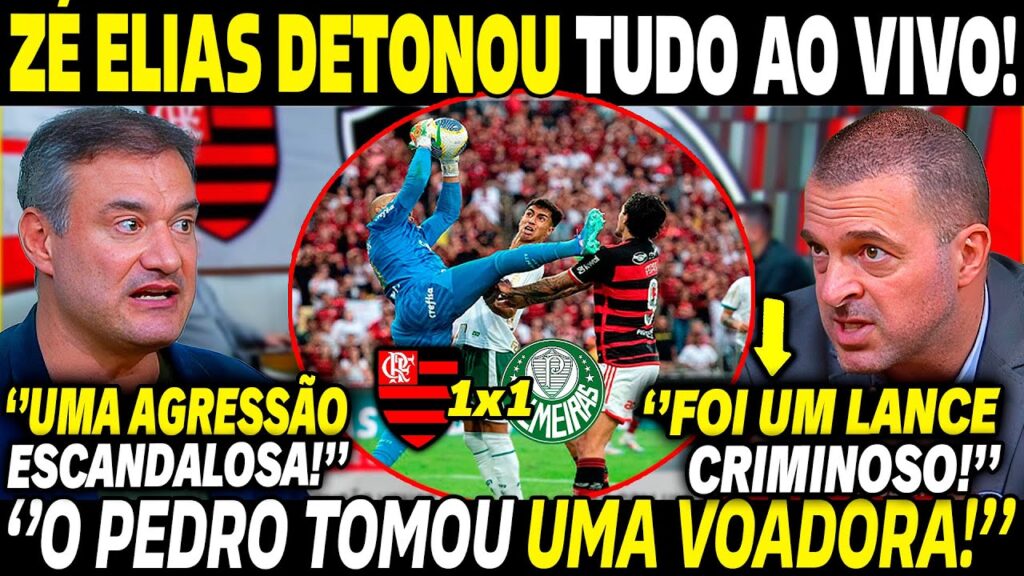 🚨 ZÉ ELIAS NÃO POUPOU PALAVRAS! ''UM LANCE CRIMIN0SO DO WEVERTON EM CIMA DO PEDRO NINGUÉM VIU!''