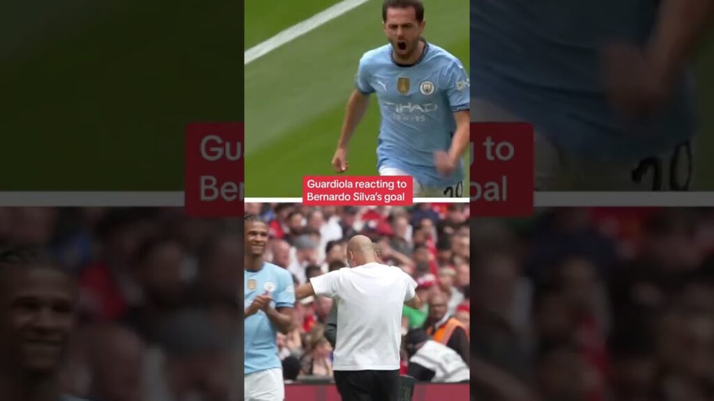 Pep's Reaction to Bernardo Silva's Late Equaliser