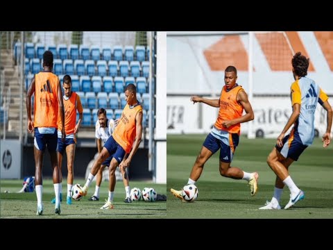 The Mbappe Show 🔥! Destroying Militao in Training  #realmadrid #mbappe #mbappé #militao