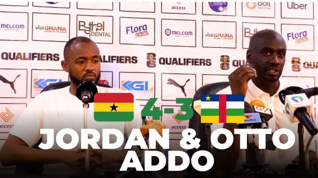 JORDAN AYEW & OTTO ADDO | FULL TIME PRESS CONFERENCE | GHA 🇬🇭 - CAR 🇨🇫
