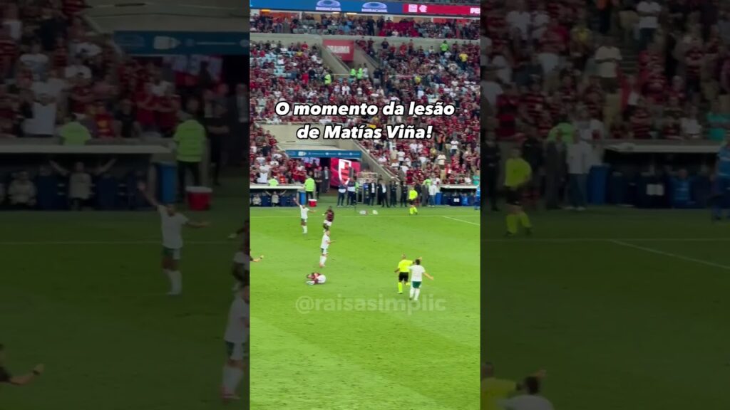 O momento da lesão de Matías Viña  Lateral vai operar o menisco e aguarda novos exames #flamengo