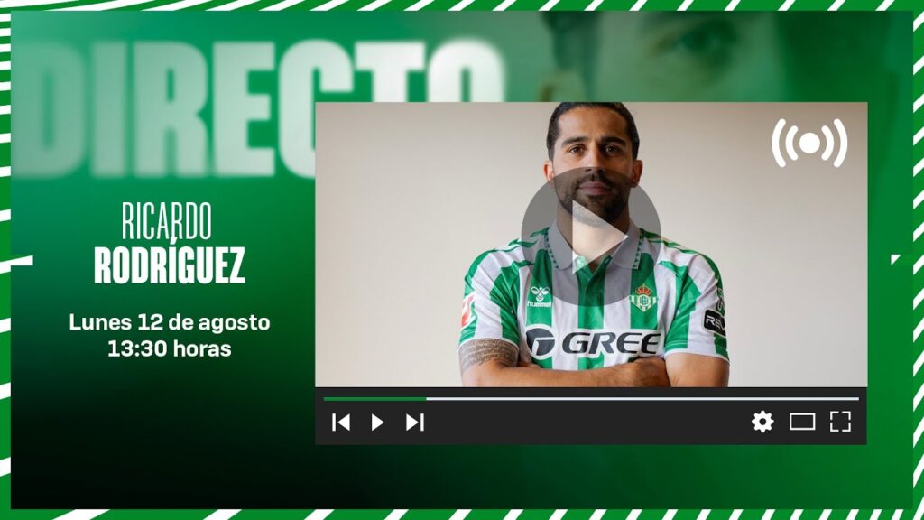 🚨 DIRECTO | Presentación de Ricardo Rodríguez como nuevo jugador del #RealBetis ⚽💚