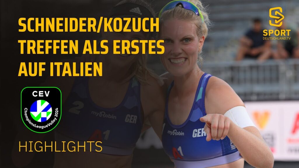 Schneider/Kozuch - Bianchin/Scampoli  | Highlights - Beach Euro 2024, 1. Tag | SDTV Volleyball