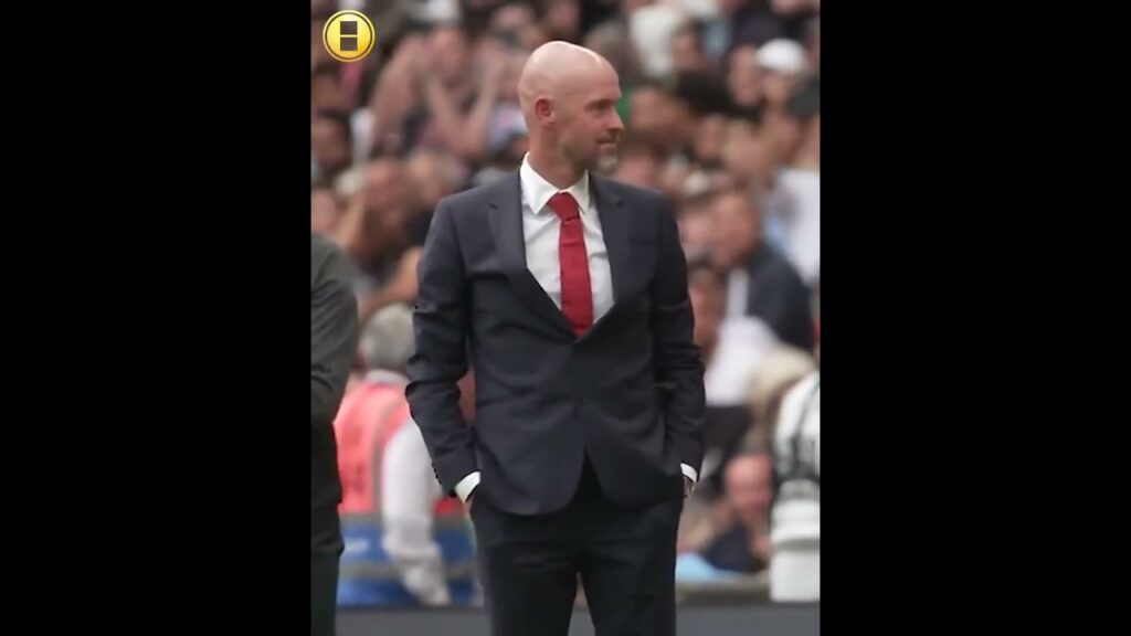 تين هاج كان سيحتفل مع أقرب شخص له ولكنه أدرك أنه سانشو!😨🤣 #messi #ronaldo #football #رونالدو #ميسي