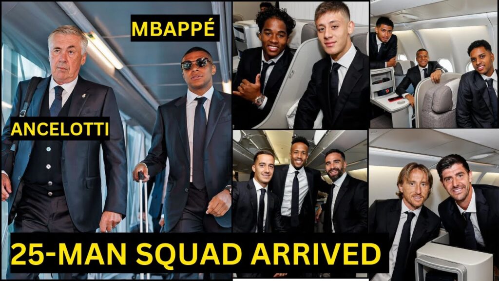 Mbappe,Vini Jr,Endrick,Bellingham| Real Madrid 25-Man squad ARRIVED Warsaw| FIND OUT WHO'S IN SQUAD👀