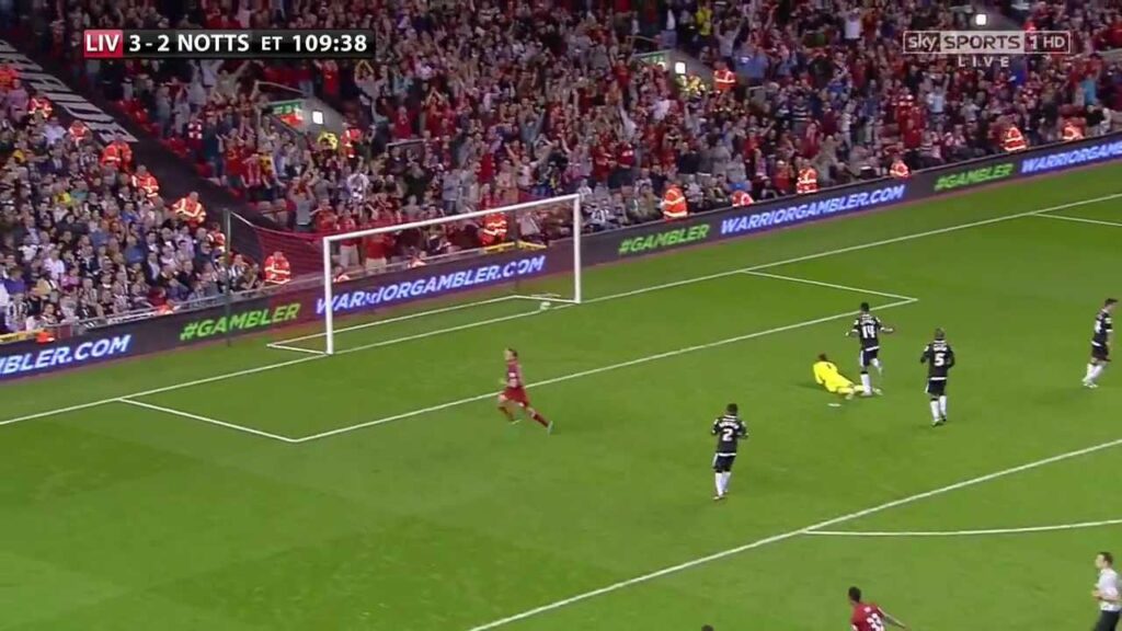 Jordan Henderson Brilliant goal vs Notts County [4-2] League Cup