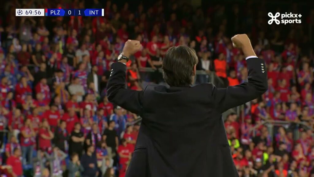 Champions League 13/09/2022 / Goal Dumfries against Plzen