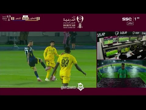 Marcelo Brozovic Red Card⛽️Al Taawoun Vs Al Nassr (0-2) [VAR] - All Goals Results & Extended Highlig
