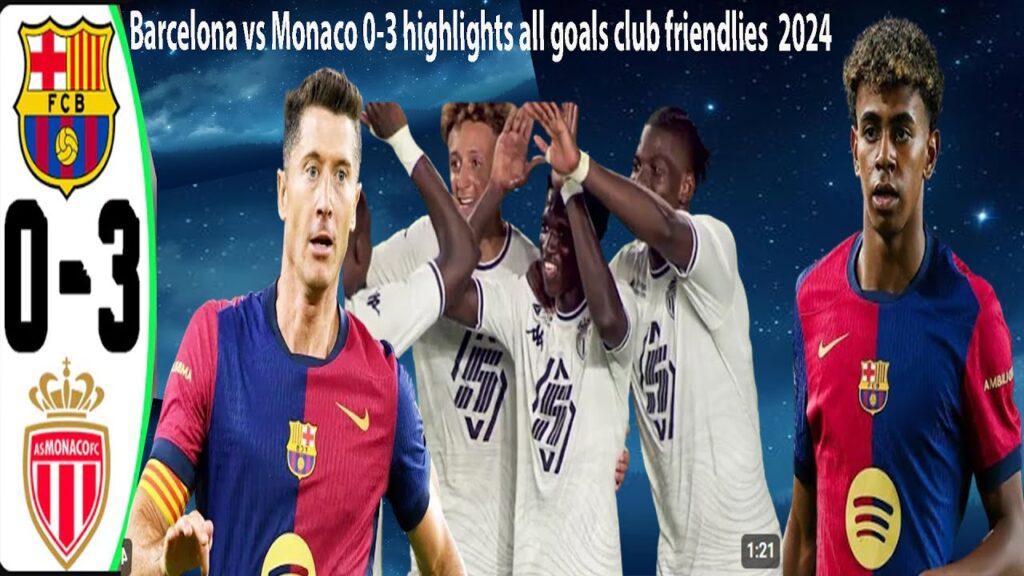 barcelona vs monaco 0-3 extеndеd hіghlіghts all goals club friendlies 2024 HD