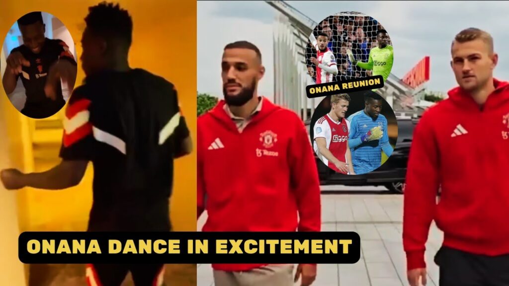 Andre Onana Funny Reaction To Matthijs De Ligt and Noussair Mazraoui Arrival
