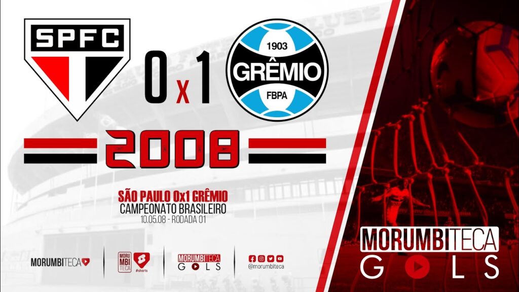 São Paulo 0x1 Grêmio - Brasileiro 2008 - Rodada 01 - 10/05/2008