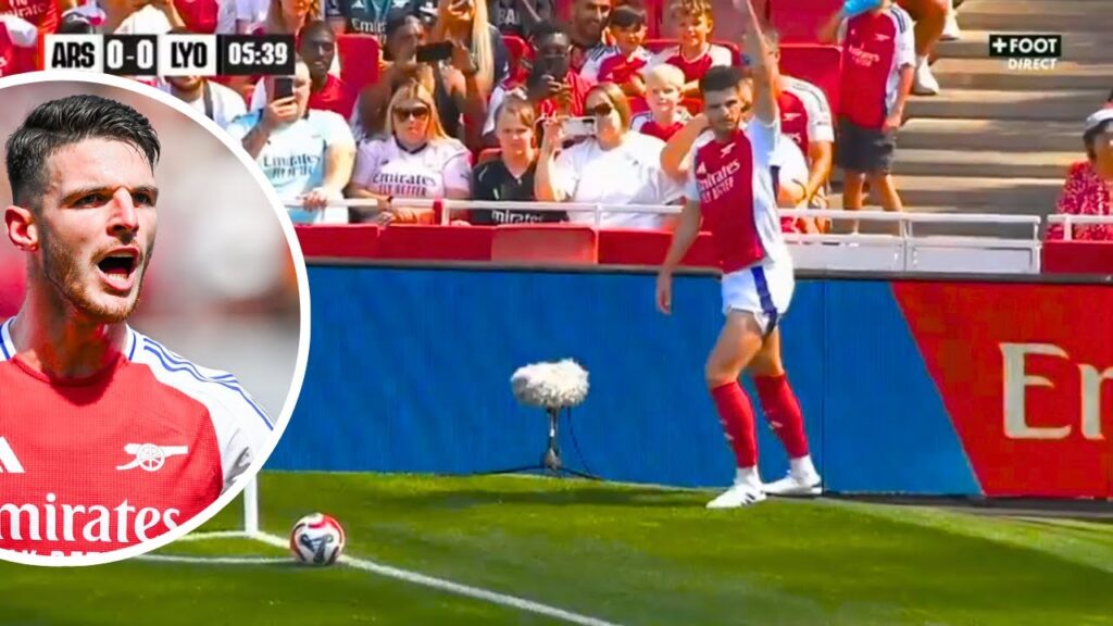 Declan Rice AMAZING vs Lyon | Arsenal Highlights 2024/25