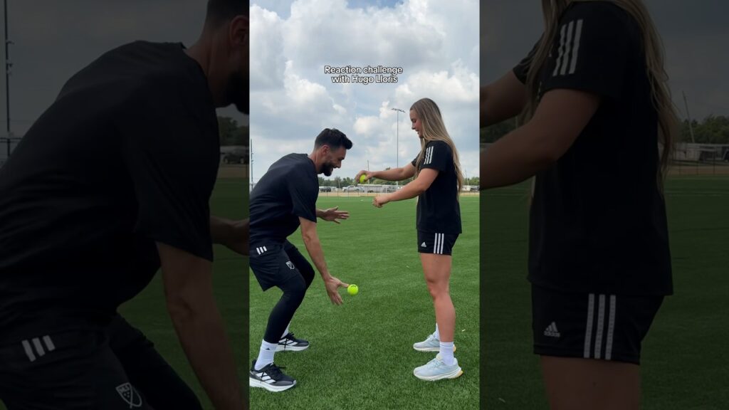 I did a reaction challenge with HUGO LLORIS #soccer #goalkeeper #hugolloris