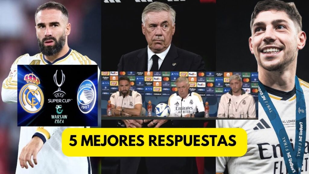 5 MEJORES RESPUESTAS Ancelotti Carvajal y Valverde en rueda de prensa PREVIA Real Madrid vs Atalanta